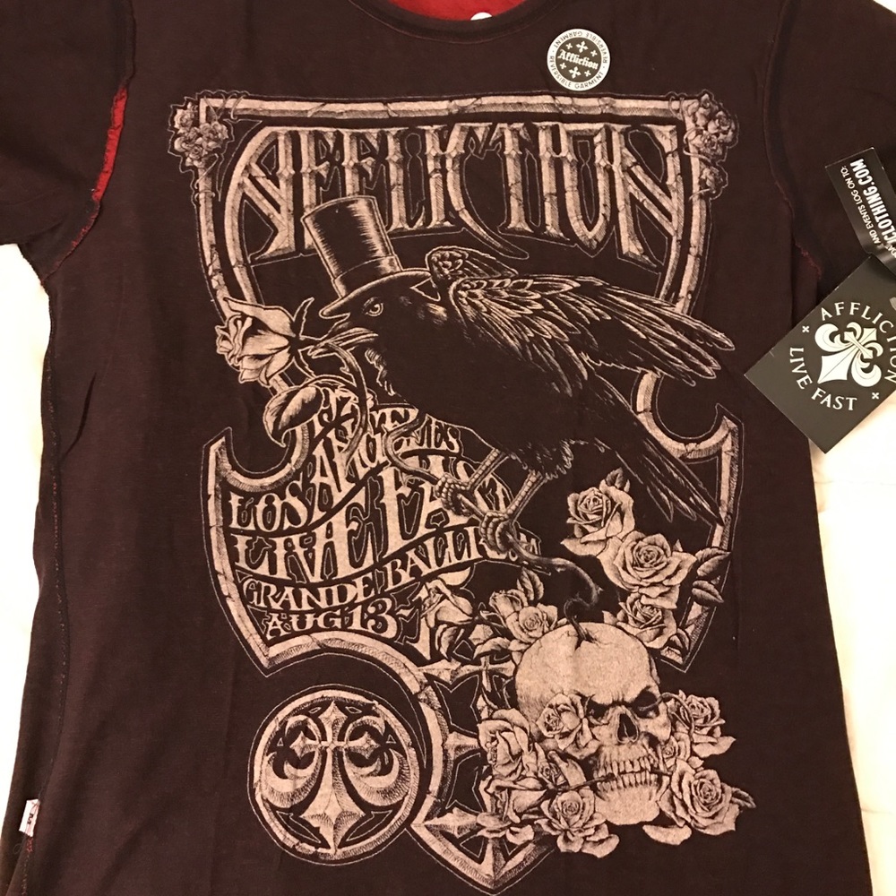 Reversible affliction tshirt